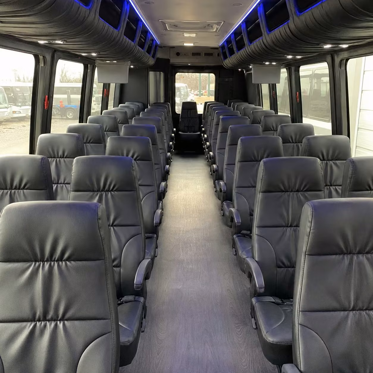 25 passenger minibus inside