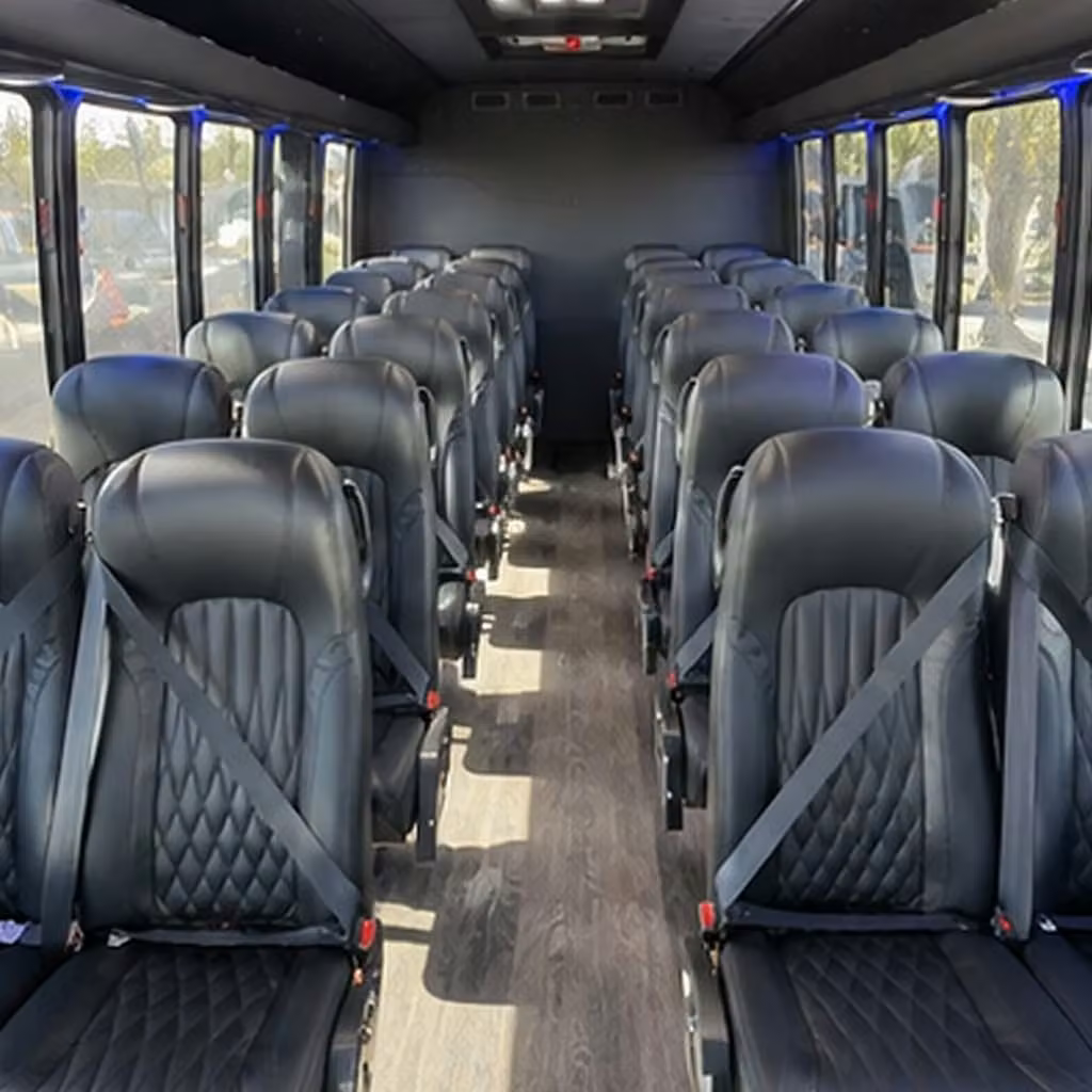 25 passenger minibus interior