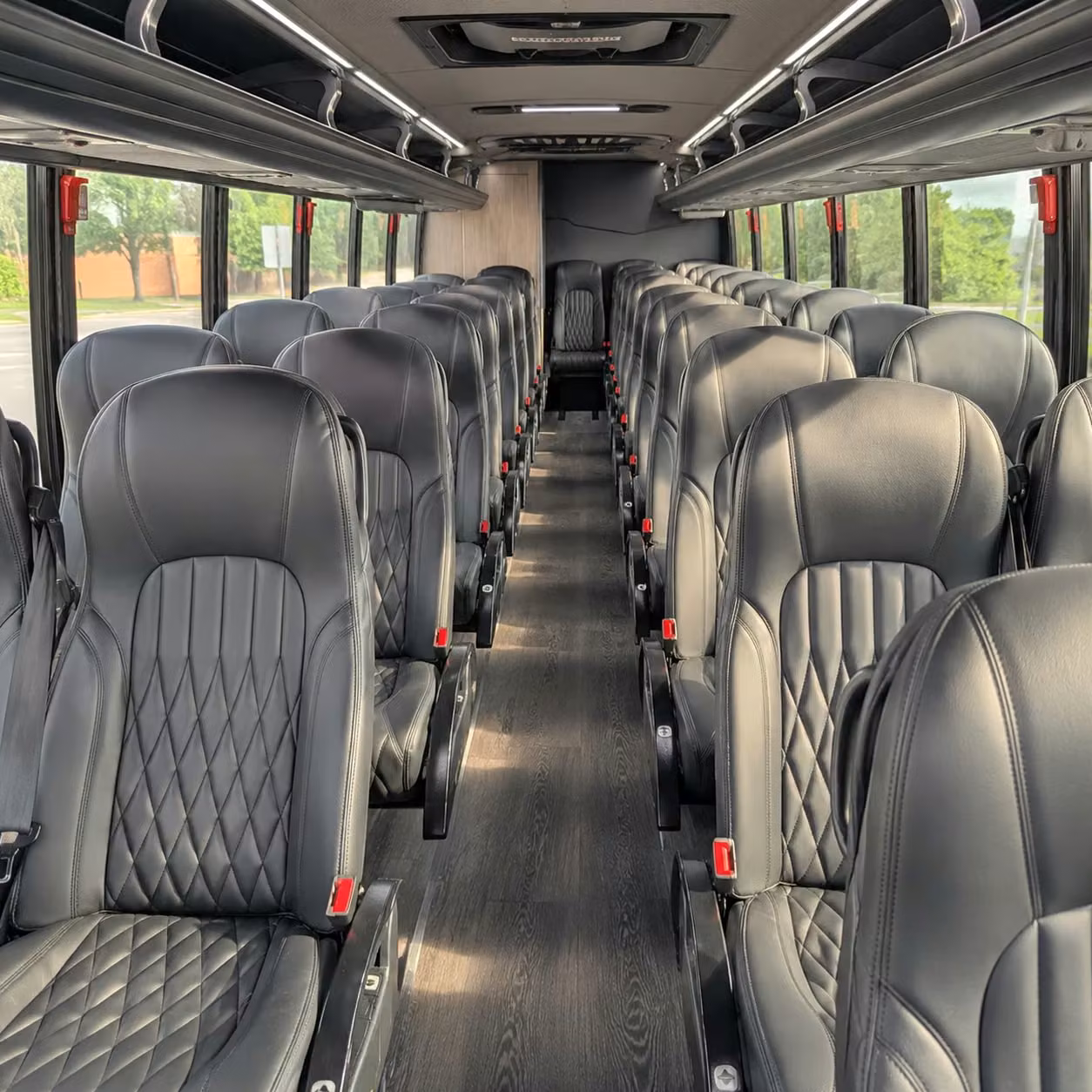 28 passenger minibus interior