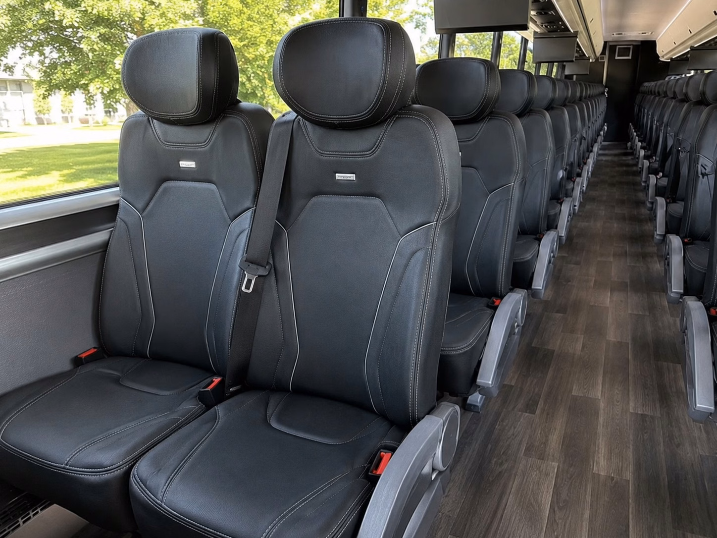pflugerville charter bus rental interior